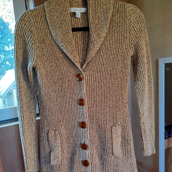 Shawl collar cardigan. New. Size Small Petite. - Picture 2 of 11